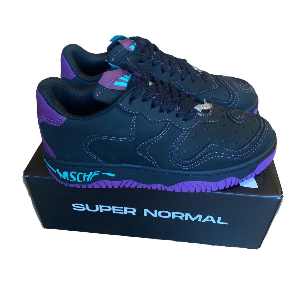 Super Normal 2 MSCHF005.1-MB Black/purple Size 7 BRAND NEW